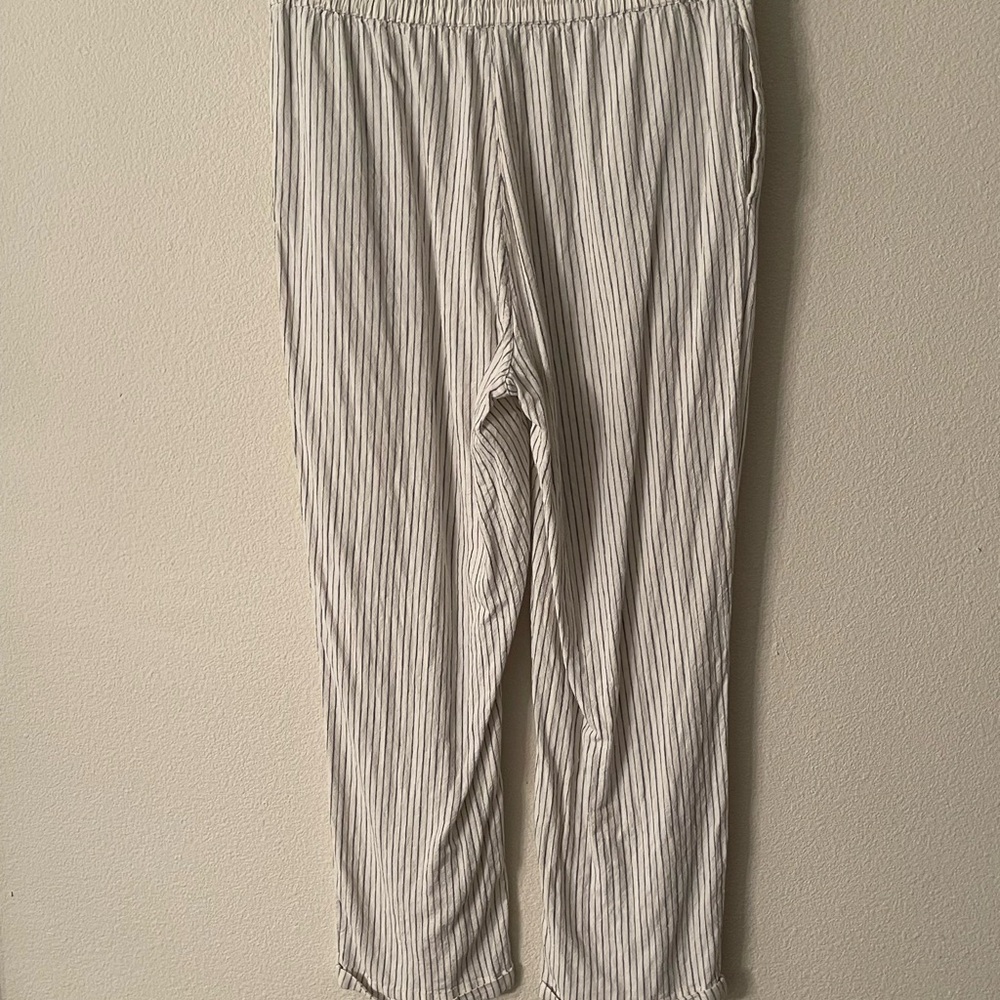 Rails Linen Blend Draw Strings Capri Pants, Sz M - image 5